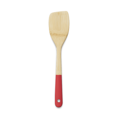 Бамбукова шпатула 30 см червена цвят, PEBBLY  Франция