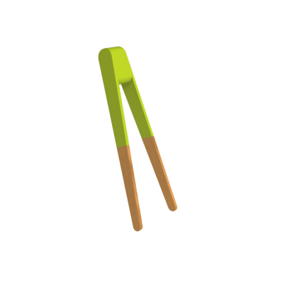 Бамбукова щипка за суши и хапки 15 см, зелен цвят, PEBBLY Франция