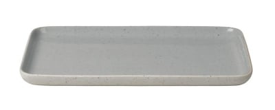 Керамична правоъгълна чиния 21 x 15 см SABLO, цвят сив (Stone), BLOMUS Германия