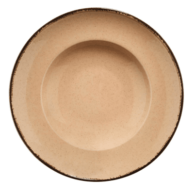 Порцеланова чиния за паста 27 см PEARL COLORX, кафяв цвят, KUTAHYA Турция