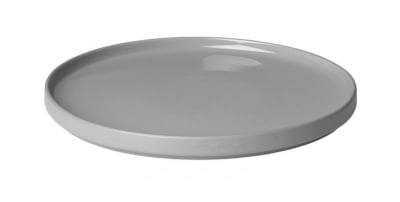 Керамична основна чиния 27 см PILAR, цвят светло-сив (Mirage Grey), BLOMUS Германия