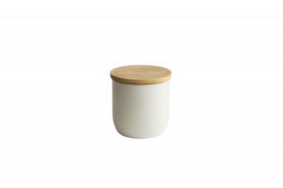 Метален канистер за съхранение с бамбуков капак 1.2 литра, PEBBLY Франция