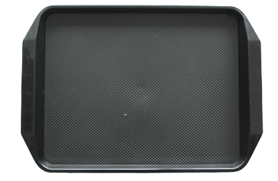 Правоъгълна табла за сервиране 42.5 x 30 x 1 см, черен цвят