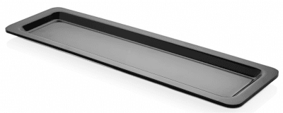 Меламинов гастронорм GN 2/4, 53 x 16 x 2 см, черен цвят