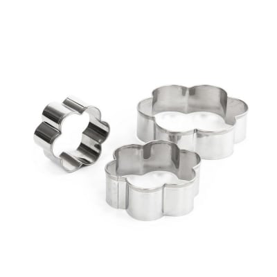 Комплект метални форми за бисквити Цвете Norsk 3 части, Luigi Ferrero