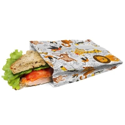 Чанта / джоб за сандвич и храна Динозаври, 18.5 x 14 см, NERTHUS Испания