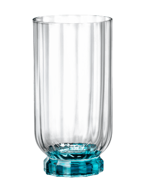 Чаши за вода 430 мл със синьо дъно FLORIAN BLUE, 6 броя, Bormioli Rocco Италия