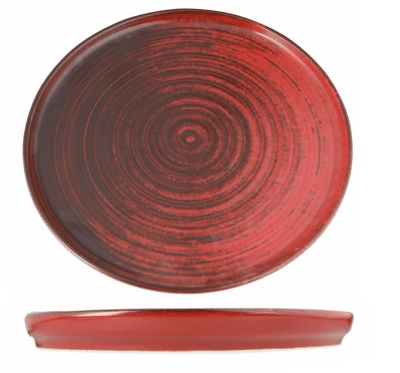 Порцеланова чиния с борд 30 см, ETHOS LYKKE RED, Porland Турция