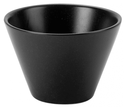 Порцеланова купа конус 9 см, черен цвят, Porland Турция