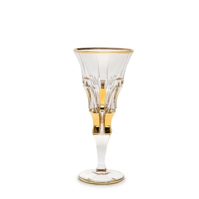 Кристални чаши за вино 240 мл CASCADE GOLD, 6 броя, Bohemia Crystal