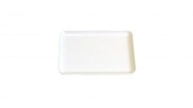 Меламинова чинийка за разядки 15 x 10 см, бял цвят