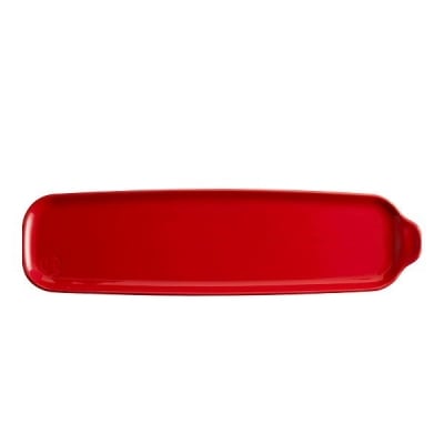 Керамична плоча 31.5 x 10.5 см APPETIZER PLATTER, червен цвят, EMILE HENRY Франция