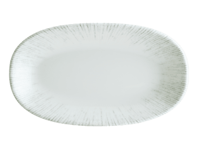 Порцеланова овална чиния 24 x 14 см IRIS WHITE, Bonna Турция