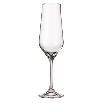 Чаши за шампанско 220 мл LIDA, 6 броя, Bohemia Royal Crystal