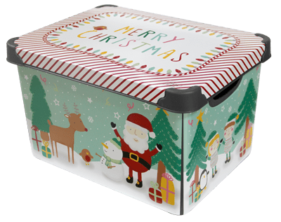 Коледна кутия за съхранение 22 литра CHRISTMAS CHARACTER