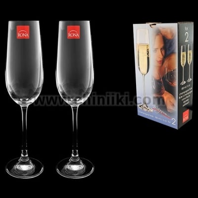 Rona Magnum чаши за шампанско 180 мл - 2 броя