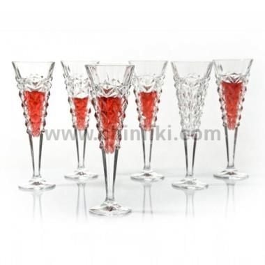 Кристални чаши за шампанско 200 мл - 6 броя Glacier, Bohemia Crystal