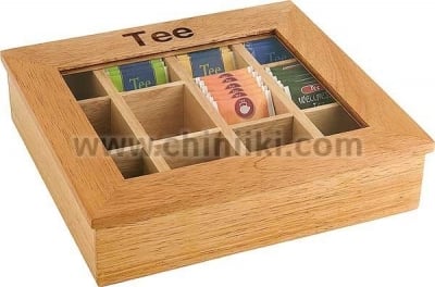Дървена кутия за чай с 12 сектора, APS Германия