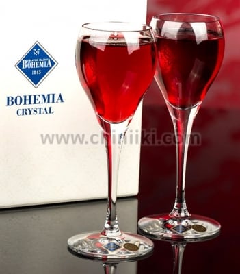 Fiona кристални чаши за червено вино 340 мл - 6 броя, Bohemia Crystal