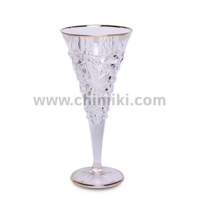Кристални чаши за вино 250 мл - 6 броя Glacier Gold, Bohemia Crystal