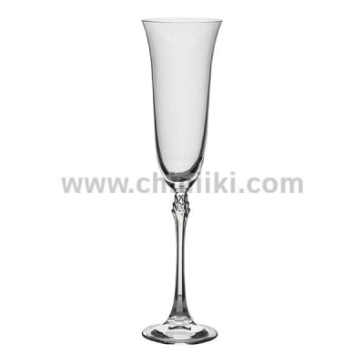 Чаши за шампанско 200 мл Fuchsia, 6 броя, Bohemia Crystalite