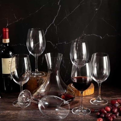 Комплект за вино 6+1 Forum Wine Set 450 мл, Bohemia Royal Crystal