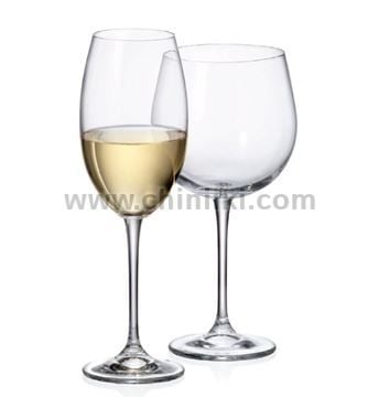 Fulica чаши за бяло вино 300 мл 6 броя, Bohemia Crystalite