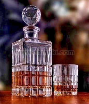 Diplomat кристален сервиз за уиски 7 елемента, Bohemia Crystal Чехия