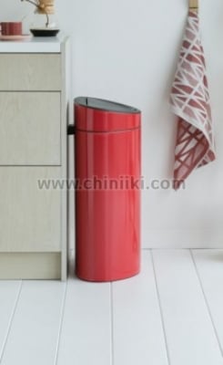 Кош за смет 40 литра NewIcon TOUCH, цвят червен, Brabantia Холандия