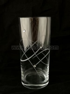 Чаши за вода с инкрустирани кристали 350 мл - 6 броя, Bohemia Crystalite