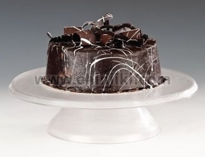 Въртяща стойка за торта меламин 30 см, безцветна