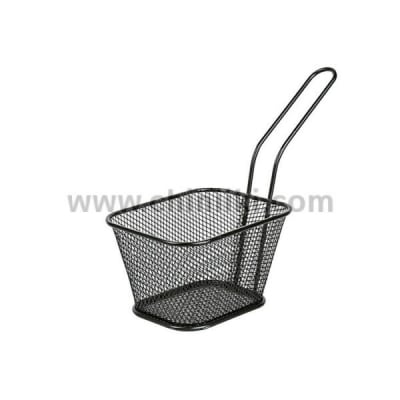 Метална правоъгълна кошничка за сервиране на картофки 10.5 x 8.5 см, Kapimex Холандия