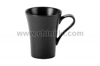 Порцеланова чаша за топли напитки 300 мл, черен цвят, Porland Турция