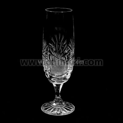 Поморие кристални чаши за шампанско 170 мл, ниско столче - 6 броя, Zawiercie Crystal