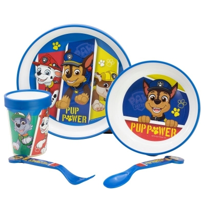 Детски сервиз за хранене 5 части PAW PATROL, пластмаса