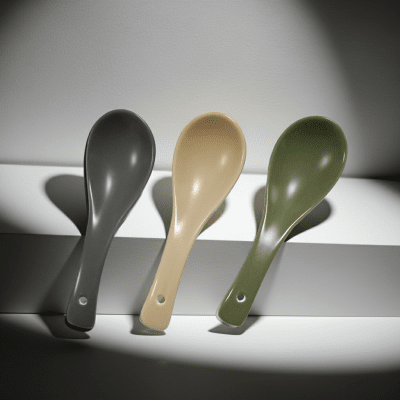 Керамична лъжица за сервиране на сосове 14.2 см - Nordic GRAY