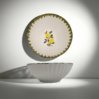 Керамична купа за салата 23 см LEMON, декор лимони