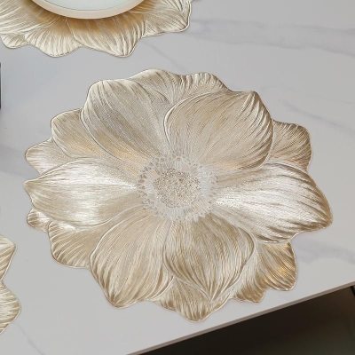 Подложка за хранене 38 см PVC Lotus Gold