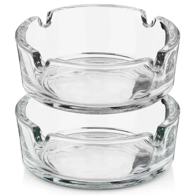 Стъклен пепелник 8 см - 2 броя, VL Полша