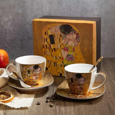 Порцеланов комплект за кафе или чай - 6 части, Целувката