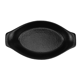 Керамично плато - шола овал 21.5 x 11.5 см - ATLAS BLACK