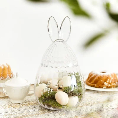 Стъклено яйце с уши 34 x 20 см PRATA, HOMLA Полша