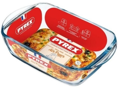 Стъклен съд за AirFryer 2.3 л - правоъгълен, PYREX Франция