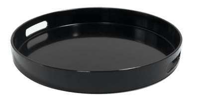 Сервитьорска табла за сервиране 35 см, черен цвят