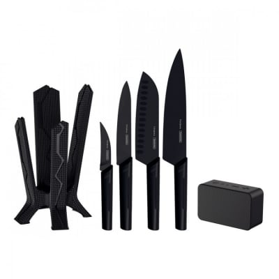 Комплект 5 броя ножове с Bluetooth колонка NYGMA, Tramontina Бразилия
