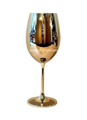Метализирана чаша за вино 450 мл - злато