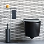 Стойка за тоалетна за четка с държач, MindSet Mineral Infinite Grey, Brabantia Холандия