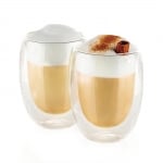 Двустенни чаши за Лате 350 мл Coffeina - 2 броя, Luigi Ferrero