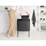 Кош за разделно събиране на смет 11+23 литра Bo Touch, Confident Grey, Brabantia Холандия