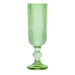 Стъклени чаши за шампанско 150 мл BLOOM, 6 броя, зелен цвят
